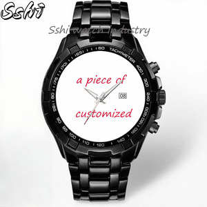 Lịch Đồng hồ đeo tay xu hướng thời trang Hỗ trợ tùy chỉnh * Tối thiểu một mảnh * Mặt số lớn nam dây đeo bằng thép đồng hồ thạch anh Nam - Product Image 1