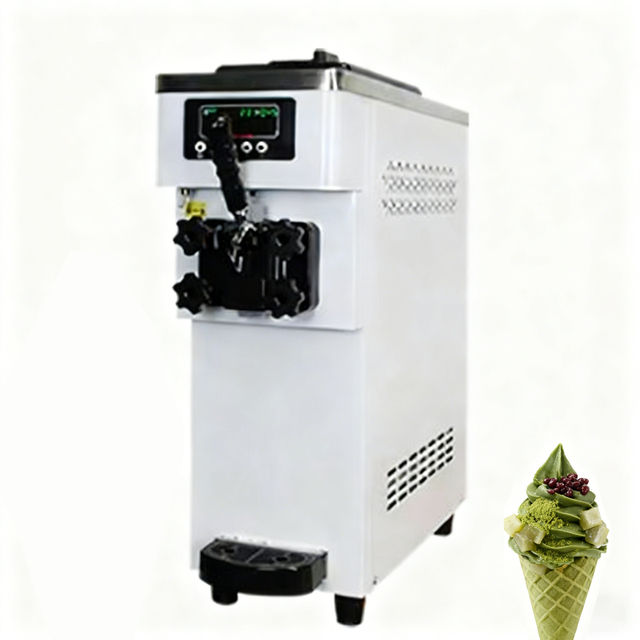 Commercial Ice Cream Machine Cream Ice Machine for Sale One Handle Vertical 1500w for Ice Cream Shop Use Factory Sales
