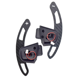 Volant sport en fibre de carbone 50 mm avec palettes de changement de vitesse magnétiques étendues pour Volkswagen Passat <span class=keywords><strong>Golf</strong></span> 7/7.5 GTI7 MK7 <span class=keywords><strong>GTI</strong></span>/R - Product Image 2