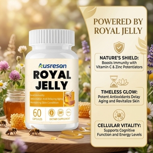 Ausreson OEM Capsules de <span class=keywords><strong>Gelée</strong></span> <span class=keywords><strong>Royale</strong></span> Pure et Fraîche à l'Extrait de Pollen d'Abeille – Avantages pour l'Immunité et le Soin de la Peau – Capsules de <span class=keywords><strong>Gelée</strong></span> <span class=keywords><strong>Royale</strong></span> Biologique - Product Image 3