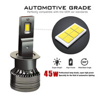 Ampoules de voiture, systèmes d'éclairage automobile, pièces automobiles, 45w 4500k H1 H3 H4 H7 H11 H13 9004 9005 9006 9007 9012 5202 880 Phares à LED