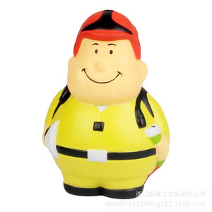 Jouet en PVC en forme de canard pompier, cadeau promotionnel, forme de dessin animé, mignon - Product Image 4