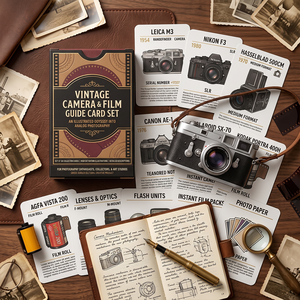 Carte Guida Personalizzate OEM per Fotocamere e Pellicole Vintage, Set da Collezione per Fotografia Analogica con Scatola Personalizzata - Product Image 2