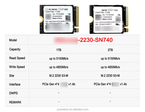 オリジナル PM991A PCIe 3.0 X4 インターフェース M.2 ソリッドステートドライブ 128GB、256GB、512GB、1TB SSDで販売中 - Product Image 3