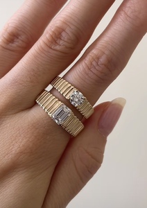 เครื่องประดับสั่งทำพิเศษ แหวนทองแท้ 9k 10k 14k 18k ทองคำขาว ทองคำชมพู ทองคำเหลือง ประดับเพชร/พลอยจากแล็บ ผลิตจากโรงงาน - Product Image 3