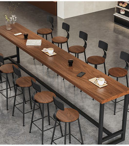 Tabourets de bar Ustovian confortables pour la maison, le bar, le salon, tabourets de bar modernes en bois et tables pour café - Product Image 5