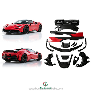 <span class=keywords><strong>Kit</strong></span> carrosserie en fibre de carbone de haute qualité pour Ferrari SF90, style OEM, comprenant lèvre avant, diffuseur arrière, jupes latérales, spoiler et aileron arrière - Product Image 5