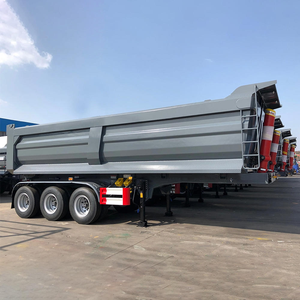 Remorque à benne basculante en U à quatre essieux, capacité de charge de 60 tonnes, remorque semi-remorque à benne arrière à quatre essieux - Product Image 6