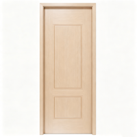 Porte intérieure de luxe en noyer, étanche, à âme pleine, en bois massif, pour projets de villas modernes et d'appartements (chambres)