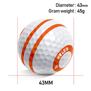 Pelotas de Golf de Tres Capas Cicloides Blancas en Forma de O, Marca Passen, 43 mm, Surlyn, Más del 85% de Elasticidad, Venta al Por Mayor, Transfronterizas - Product Image 4