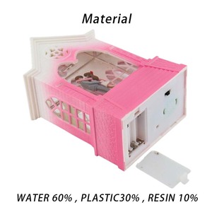 Nhà đầy Màu sắc hộp nhạc trẻ em nhảy múa ba lê cô gái/chàng trai âm nhạc hộp đèn lồng nước cặp đôi đám cưới Ngày Valentine - Product Image 2
