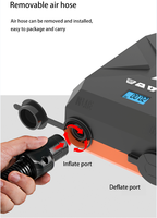 Pompe à air électrique pour planche à pagaie gonflable (SUP) - 12V 1-20 PSI 140W, coque en plastique ABS pour utilisation en lacs et rivières