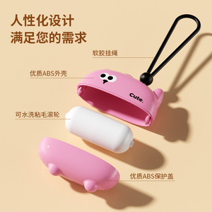 Pink <b>Lint</b> <b>Roller</b> With Handle Washable For Clothes Pet Hair Remover Household Dust Cleaner - Product Image 2