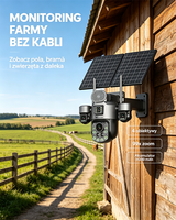 Cámara Solar Wistino 4G con Zoom 99X, Cámara IP para Hoteles y Resorts, Seguridad para Huéspedes, Visión Nocturna, Seguimiento de Movimiento, Cámara CCTV para Exteriores