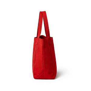 Sac fourre-tout en toile surdimensionné OEM COTTON FIELD pour femme, grand sac de week-end, de plage ou de shopping, avec logo personnalisé et doubles poignées supérieures - Product Image 4