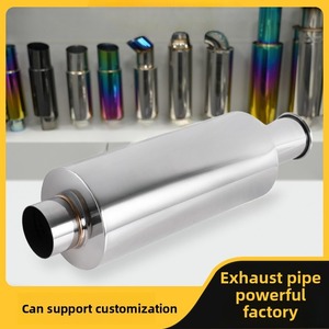 Động cơ nói chung sửa đổi 127 thẳng trống đường kính lớn ống xả bằng thép không gỉ <span class=keywords><strong>Muffler</strong></span> muỗng im lặng trống - Product Image 4