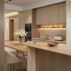 Meubles de style bois crème moderne, design minimaliste, décoration personnalisée de toute la maison pour les hôtels et les villas - Product Image 1