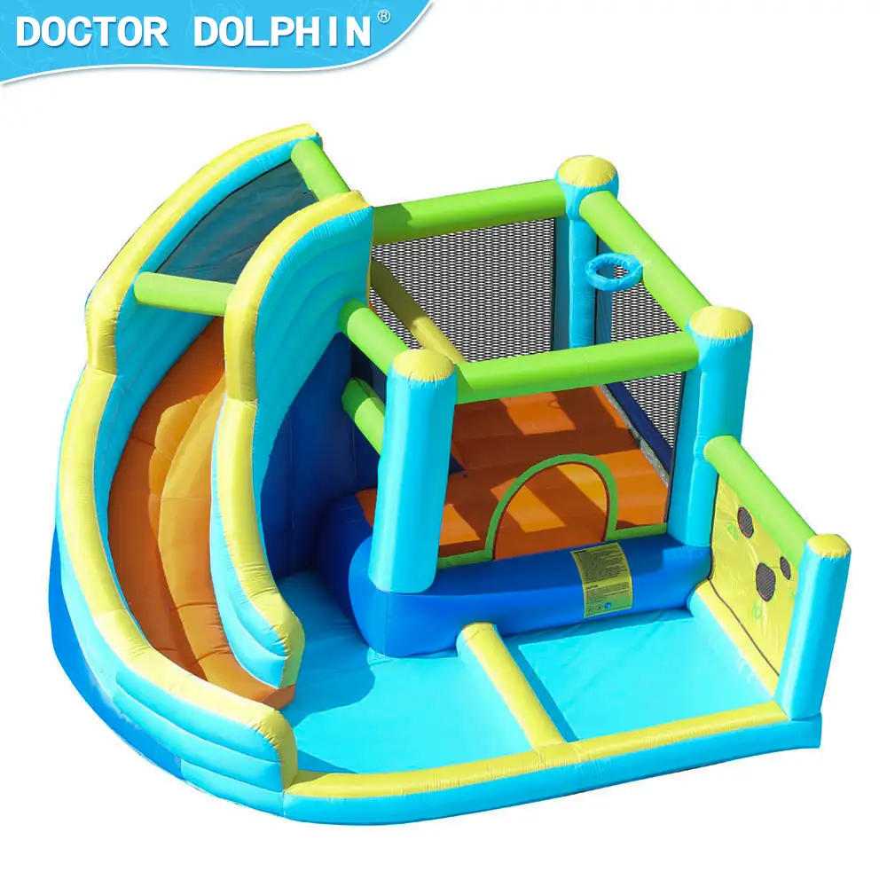 Arts Dolfijn Outdoor Speeltuin Kid Speelgoed Spel Water Slide Bouncy Springen Huis Uitsmijter Opblaasbare Kasteel