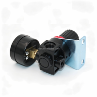 Régulateur de pression d'air AR2000 avec manomètre, port 1/4'', vanne de réduction de pression pneumatique pour le traitement des sources d'air