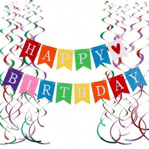 Bandera Colgante de Fieltro Arcoíris, Diseño Personalizado Elegante para Baby Showers, Fiestas, Cumpleaños, Eventos Promocionales - Product Image 4