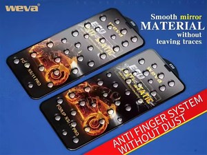 Protector de pantalla de vidrio templado antiestático a prueba de polvo móvil de alta calidad Weva Esd para Iphone 15 pro Max - Product Image 6
