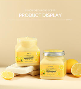 Exfoliante corporal de limón de 350g, exfoliante corporal suavizante, exfoliante de Etiqueta Privada, exfoliante, exfoliante corporal de sal marina de frutas - Product Image 6