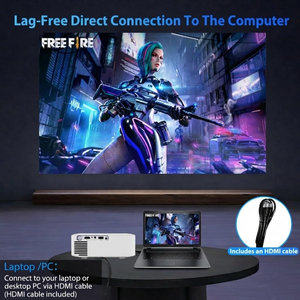 โปรเจคเตอร์พกพาขนาดเล็ก 4K 1000CVIA โปรเจคเตอร์แอนดรอยด์ โฮมเธียเตอร์ วิดีโอ มินิโปรเจคเตอร์ 4K - Product Image 5