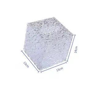 Coperchio trasparente per scatola di fazzoletti in acrilico con motivo creativo trasparente di lusso