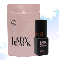 Colle pour extensions de cils Private Label Lady Black Glue 5ml, marque coréenne Black Sky, adhésif pour cils sensibles, OEM ODM