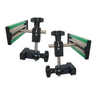 Support de rail de guidage de convoyeur réglable |   Double pince pour tige de 12-14 mm |   Support latéral en nylon renforcé |   Résistant à la corrosion