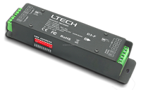 Ltech D4-F DMX RDM 512 Décodeur 5-24V RGBW 4CH 5A Ltech 512 Décodeur DMX