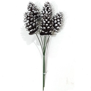 Ramo de Piñas de Pino Artificiales Hua Zi, 30cm-100cm, Decoración Navideña de Plástico para el Hogar - Product Image 2