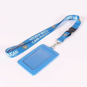 الإعلان البوليستر رخيصة طباعة شعار سلسلة المفاتيح حامل بطاقة مخصص الرقبة الشريط الحبل التسامي - Product Image 1