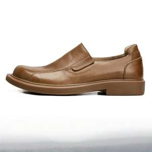 Zapatos de Cuero Genuino de Alta Calidad para Hombre, Estilo Casual de Negocios, con Parte Superior de Cuero, para Mayor Comodidad, Estilo Otoñal - Product Image 2