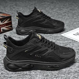 Men's Summer Fashionable All-Match Casual Sneakers Breathable Comfortable Thick-Soled Non-Slip Design <b>by</b> Torre with Mesh Lining - Product Image 3