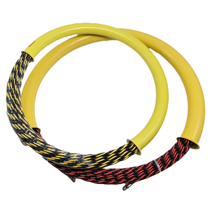 Ruban de tirage électrique torsadé en PET de 4,5 mm x 50 m avec tube d'emballage jaune - Product Image 1