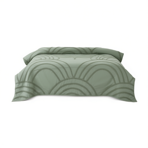 Coperta Austral Green Vianney 170x109 Cm Trapuntata Geometrica Moderna per Uso Domestico - Product Image 1