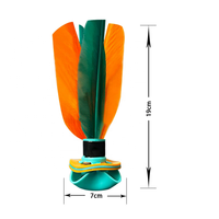 IRONDONKEY Ballon de badminton de plage extérieur 21CM avec base en caoutchouc et plumes de poulet, OEM