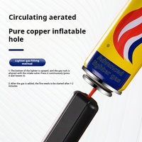 Briquet torche professionnel coupe-vent rechargeable en plastique, mini flamme bleue, au butane, pour camping, barbecue, cigares, cigarettes, avec logo personnalisé
