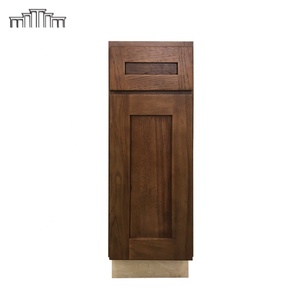 Commercio all'ingrosso RTA American Standard Solid Hickory porta in legno MDF pannello centrale Shaker Style armadi da cucina con cornice in legno - Product Image 1