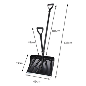 Trọng lượng nhẹ xách tay đa chức năng khẩn cấp tuyết Xẻng gấp tuyết xẻng cho đường lái xe xe nhỏ gọn Xẻng công cụ làm sạch - Product Image 6
