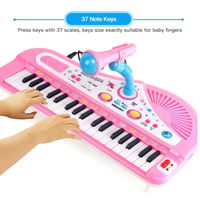 37 Keys Multifunctional Electronic Keyboard Piano with Flexible Microphone Educational Musical Toy Boost Musical Talent for Kids