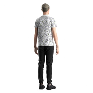 Camiseta Casual Personalizada con Sublimación, Diseño con Cierre, Cuello Alto, Camiseta Polo de Manga Corta para Hombre - Product Image 6
