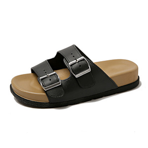 Sandali piatti da <span class=keywords><strong>donna</strong></span> estivi, nuovo stile francese, casual, infradito, retrò, traspiranti, antiscivolo, con doppia fibbia, per la spiaggia - Product Image 5