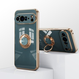 For Google <strong>Pixel</strong> 10 Pro XL Ring Phone Cases Magnetic Car Mount <strong>Foldable</strong> Stand Finger Grip Shockproof Phone Cases - Product Image 6