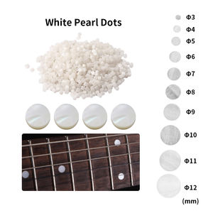 Taomi NAOMI — perle blanche naturelle avec incrustation de coquille de perles, doigt, points pour guitare, <span class=keywords><strong>basse</strong></span>, Ukulele Banjo, perle blanche - Product Image 2
