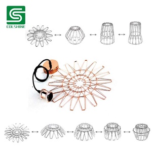 <span class=keywords><strong>Vintage</strong></span> Pieghevole In <span class=keywords><strong>Metallo</strong></span> Paralume per la Luce Del Pendente FAI DA TE - Product Image 3