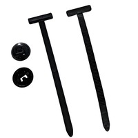 Self-locking Nylon Spline Drive Cable Ties with 20mm Length and 1mm Thickness for Automobiles Fastener