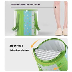 ポータブル旅行用フットスパ洗面器 折りたたみ式で持ち運び可能なキャンプ用足湯桶 - Product Image 4