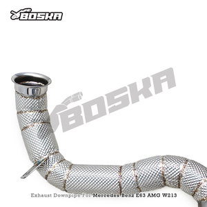 Tubo de Escape de Acero Inoxidable SS304 Personalizado para Mercedes E63 E63S AMG W213 4.0TT 2016-2023, Sistema de Escape de Carreras de Ajuste Directo - Product Image 4